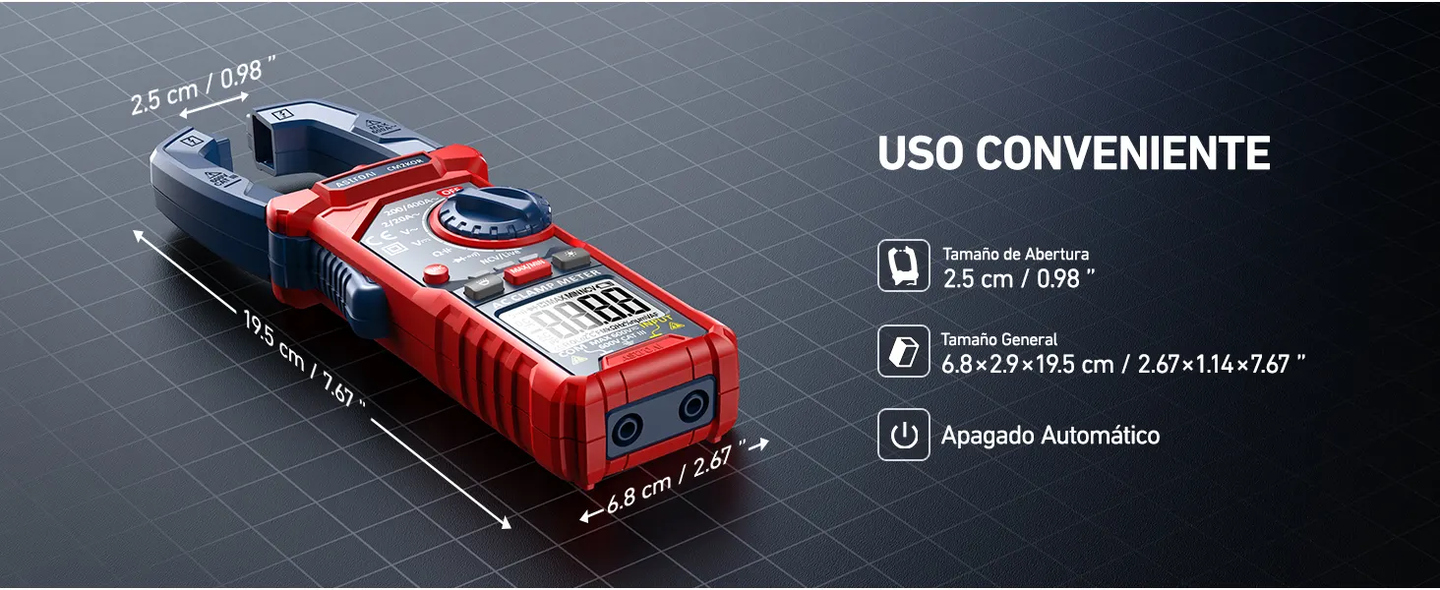 AstroAI Pinza Ampérimetrica CM2K0R de 2000 Cuentas