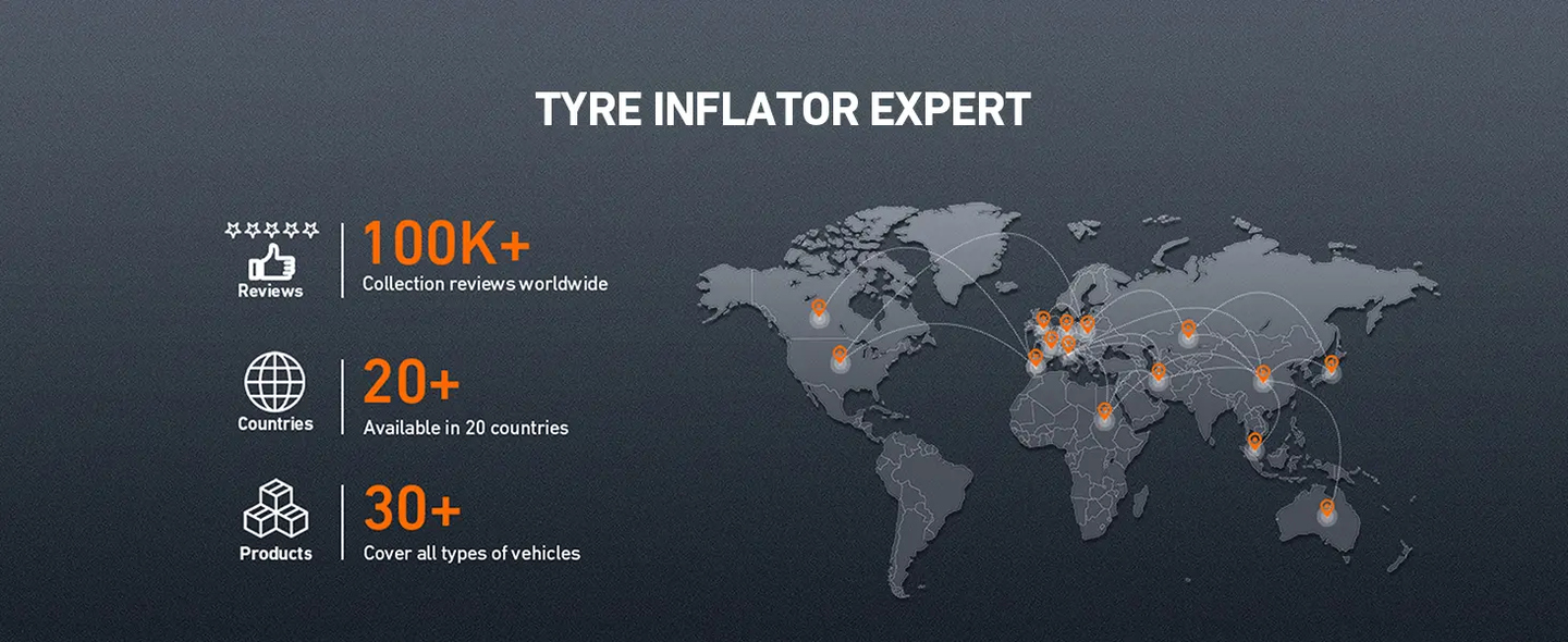 AstroAI Tire Inflator 12V DC Portable Air Compressor 100PSI