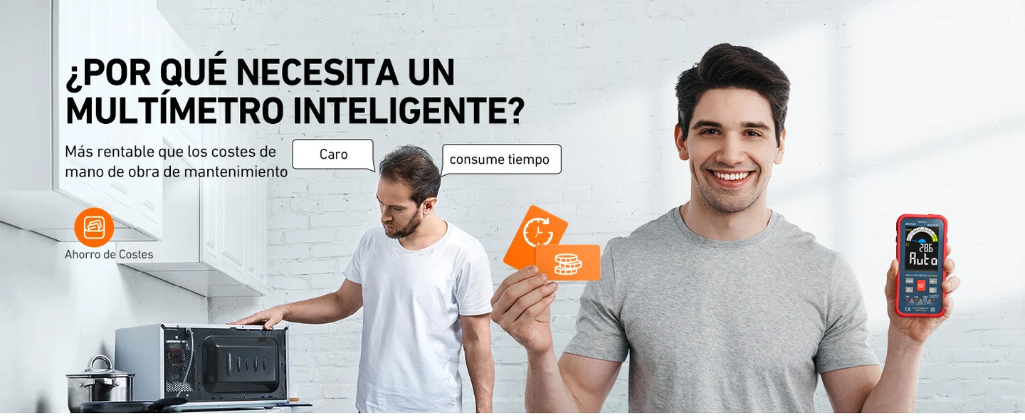 AstroAI Multímetro digital de rango automático 10000 cuentas TRMS