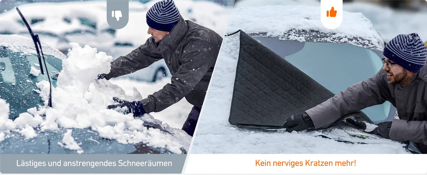 AstroAI Frontscheibenabdeckung Windschutzscheibenabdeckung 4-Lagiger Schutz für Schnee EIS UV Frost