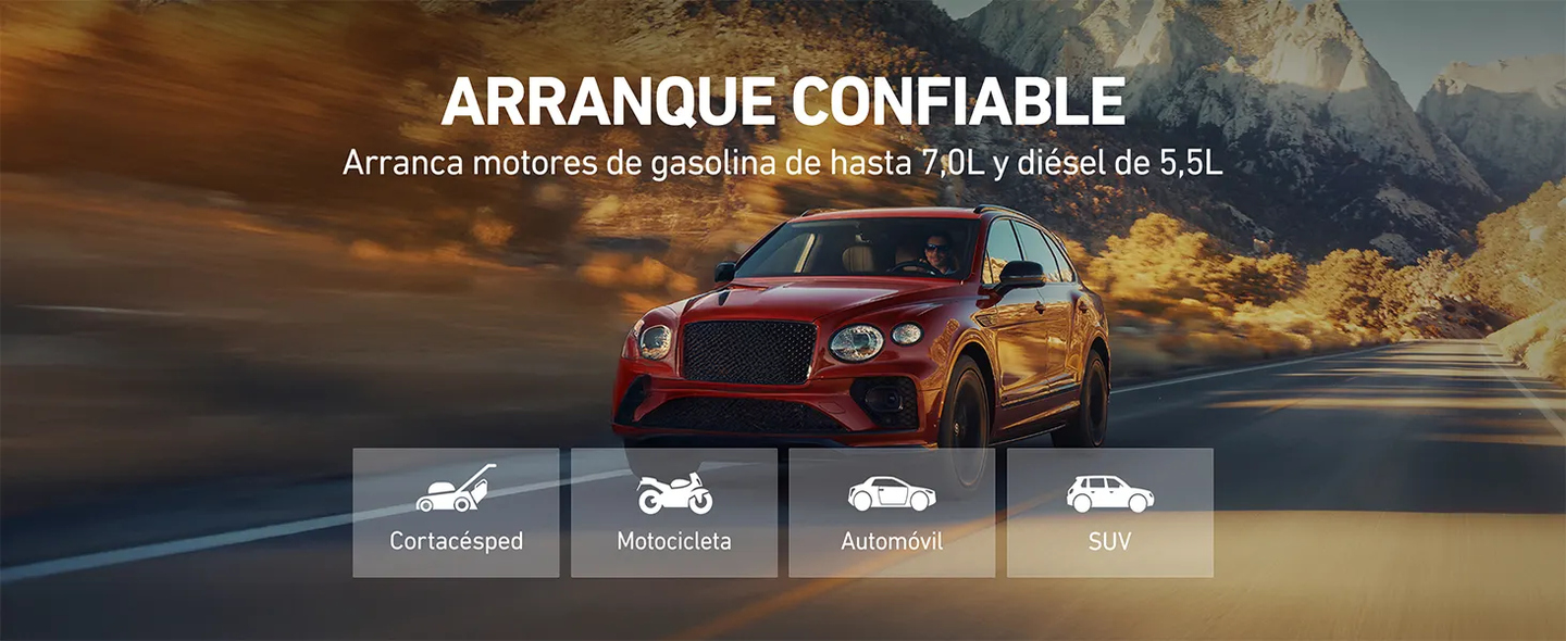 AstroAI B8 Car Battery Jump Starter 2000A, 12V Portable Battery Booster (for 5.5L Diesel or 7.0L Gas), Jump Starter with Intelligent Protection with LED Light for Cohe and Motorcycle, Orange