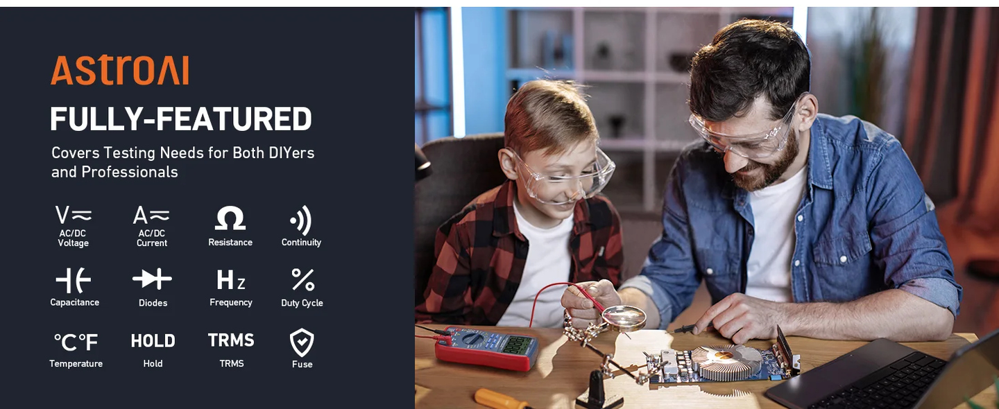 AstroAI Digital Multimeter, 6000 Counts TRMS
