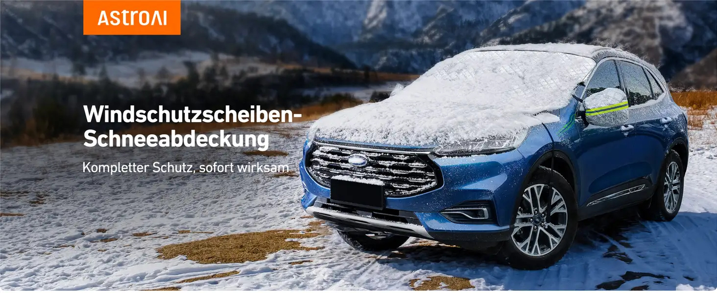 AstroAI Frontscheibenabdeckung Windschutzscheibenabdeckung 4-Lagiger Schutz für Schnee EIS UV Frost