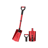 AstroAI 39 Inch Folding Snow Shovel, Snow Shovel for Car, Red