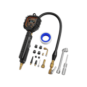 AstroAI Digital Tire Inflator with Pressure Gauge, Air Chuck and Compressor Accessories for Bicycle/Truck/SUV/Motorcycle/RV, 250 PSI, Orange