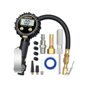 AstroAI Digital Tire Inflator with Pressure Gauge with Heavy Duty Air Chuck, Rubber Hose and Quick Connect Coupler, 250 PSI, Model ATG250​