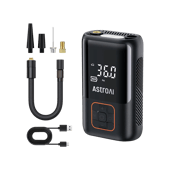 AstroAI L3 Auto Air Pump with Battery Powed Power Bank & Digital Screen for Car Tires, Motorcycles, Bikes, and Balls, 150 PSI