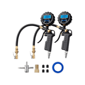AstroAI Digital Tire Pressure Gauge with Inflator, Air Chuck, and Quick Connect Coupler, 0.1 Display Resolution, 250 PSI, 2-Pack