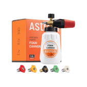 AstroAI Big Mouth Foam Cannon with 5 Pressure Washer Nozzle Tips 1 Liter Bottle