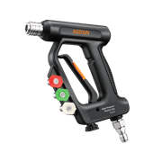 AstroAI Short Pressure Washer Gun with Swivel High Pressure Washer with 4 Nozzles and 3/8” Swivel Quick Connector - 4060PSI Max and Compatible, Black