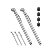 AstroAI 5 Pack Pencil Stick Tire Pressure Gauge with Stainless Steel Body and Metal Made Nozzle for Vehicles (10-75PSI)