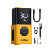 AstroAI Tire Inflator L7S Portable Air Compressor Cordless Bike Pump with Digital Dual Values Display, 150 PSI Car Tires Pump with LED Lights Air Pump