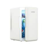 AstroAI Mini Fridge 2.0 Gen, 6 Liter/8 Cans Makeup Skincare Fridge 110V AC/ 12V DC Portable Thermoelectric Cooler and Warmer Little Tiny Fridge (Beige)