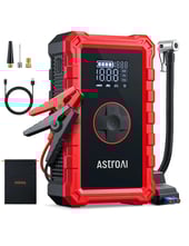 AstroAI S8 Air Jump Starter with Air Compressor, 3000A Car Battery Jumper Starter Portable (6.0 Gas/3.0L Diesel) with 150PSI Cordless Auto-Shutoff Tire Inflator (Red)