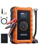 AstroAI S8 Air Portable Jump Starter with Air Compressor 150 PSI & 3000A Car Battery &12V Battery Charger Booster (6.0 Gas/3.0L Diesel) Orange