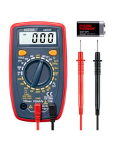 AstroAI Digital Multimeter 2000 Counts with Backlit LCD for DIY Home, Blue | Portable Volt Meter Measures Voltage, Current, Resistance, Model 33D
