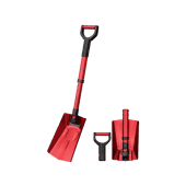 AstroAI 39 Inch Folding Snow Shovel, Snow Shovel for Car, Red