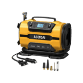 AstroAI Tire Inflator 150PSI 12V DC/110V AC with Dual Metal Motors &LED Light