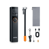 AstroAI Fahrradpumpe Elektrische Luftpumpe, 150PSI Mini Tragbare Akku Fahrradpumpe alle ventile