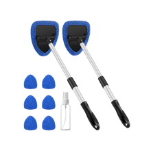 2 Pack AstroAI Microfiber Car Windshield Cleaner Blue