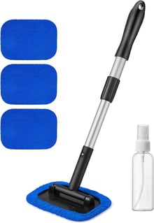 AstroAI Microfiber Car Window Cleaner, Blue