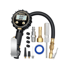AstroAI Digital Tire Inflator with Pressure Gauge with Heavy Duty Air Chuck, Rubber Hose and Quick Connect Coupler, 250 PSI, Model ATG250​