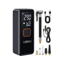 AstroAI 150PSI Tire Inflator, Portable Air Compressor with 6600mAh Battery & DC Cord