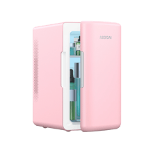AstroAI Cute Mini Fridge Pink for Skincare, Dorm, Bedroom, Office, 6 Liter/8 Cans, 110V AC/ 12V DC, LY2206A