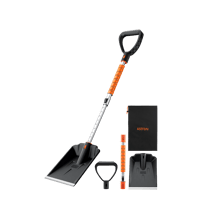 AstroAI Lightweight Snow Shovel for Car, Extendable Snow Shovel with Thickened Aluminum Handle and Blade, Portable and Multifunctional