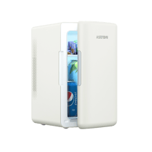 AstroAI Tiny Mini Fridge for Bedroom, Office, Dorm, 6 Liter/8 Cans, 110V AC/ 12V DC, Beige