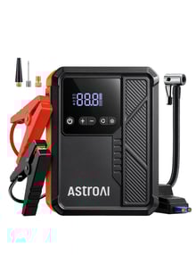 AstroAI Beta822 3000A Jump Starter with Air Compressor, 150PSI Portable Tire Inflator with Auto-Shutoff, 12V Car Battery Booster (9.0 Gas/7.0L Diesel) with LED Light and Jumper Cables