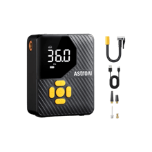 AstroAI L7 Mini Tire Inflator - 150PSI Cordless Air Pump, Auto Shut-Off, LED Light (Yellow)