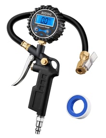 AstroAI Digital Tire Pressure Gauge with Inflator and Quick Connect Coupler for Cars and Bicycles, 0.1 Display Resolution, 250 PSI, 1 pack, Model ‎250PSI-M