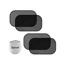 AstroAI Car Window Sun Shade, 20 inch x 12 inch (4 Pack Transparent)