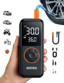 AstroAI L4 Portable Tire Inflator - 150 PSI Cordless & Rechargeable Air Pump