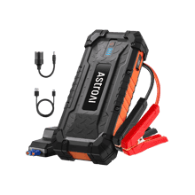 AstroAI S8 Ultra Car Jump Starter - 4000A Peak, 24000 mAh, USB Quick Charge, Compatible with 10.0L Gas & 8.0L Diesel Engines