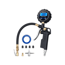 AstroAI Digital Tire Pressure Gauge with Inflator and Quick Connect Coupler for Cars and Bicycles, 0.1 Display Resolution, 250 PSI, 1 pack, Model ‎250PSI-M