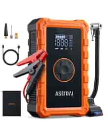 AstroAI S8 Air Portable Jump Starter with Air Compressor 150 PSI & 3000A Car Battery &12V Battery Charger Booster (6.0 Gas/3.0L Diesel) Orange