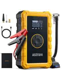 AstroAI S8AIR Jump Starter with Air Compressor, 3000A Car Battery Jumper Starter Portable (6.0 Gas/3.0L Diesel) with 150PSI Cordless Auto-Shutoff Tire Inflator (Yellow)