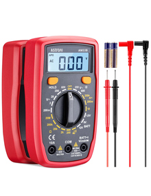 AstroAI Professional Digital Multimeter Electrician Tester Voltmeter, Professional Tester, DC Current Meter, AC/DC Voltage, Resistance, Continuity and Diode Test, Black