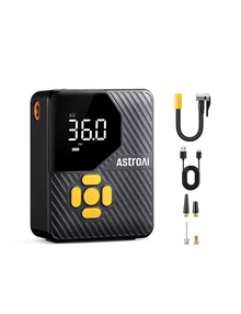 AstroAI Gonfleur Pneus Voiture, Compresseur à Air Portatif, Gonfleur Pneus Voiture sans Fil compacte, avec Batterie Rechargeable pour Vélos, Motos, Boules
