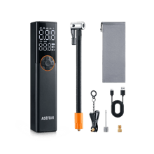 AstroAI Fahrradpumpe Elektrische Luftpumpe, 150PSI Mini Tragbare Akku Fahrradpumpe alle ventile