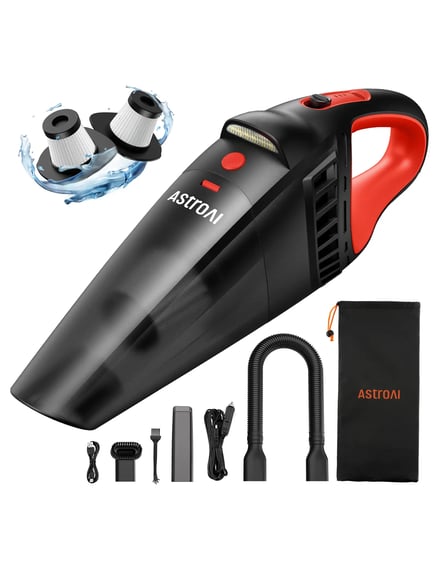 cigarette lighter hoover AstroAI Car Vacuum, Portable Vacuum Cleaner for Deep Cleaning AstroAI
