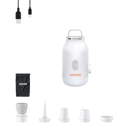 AstroAI 携帯式エアーポンプ 電動 空気入れ プール 強力 3.5kPa・300L