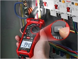 AstroAI Digital Clamp Meter Multimeter 2000 Counts Amp Voltage, Black