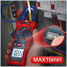 AstroAI CM4K0R Digital Clamp Meter 4000 Counts, Measuring AC/DC Voltage, Amp, Resistance, Capacitance, Frequency, Continuity, Live Wire Test, etc.