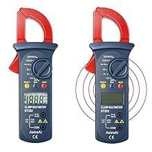 AstroAI Digital Clamp Meter 2000 Counts with Auto Ranging, Measures DC/AC Voltage, Amp, Current, Resistance, Continuity, Tests Diodes, Model DT202