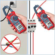 AstroAI CM4K0R Digital Clamp Meter 4000 Counts, Measuring AC/DC Voltage, Amp, Resistance, Capacitance, Frequency, Continuity, Live Wire Test, etc.