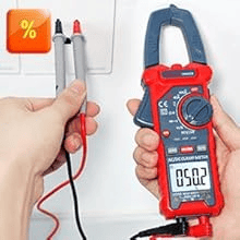 AstroAI CM4K0R Digital Clamp Meter 4000 Counts, Measuring AC/DC Voltage, Amp, Resistance, Capacitance, Frequency, Continuity, Live Wire Test, etc.