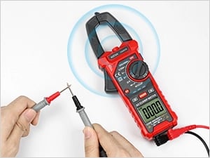 AstroAI Digital Clamp Meter Multimeter 2000 Counts Amp Voltage, Black